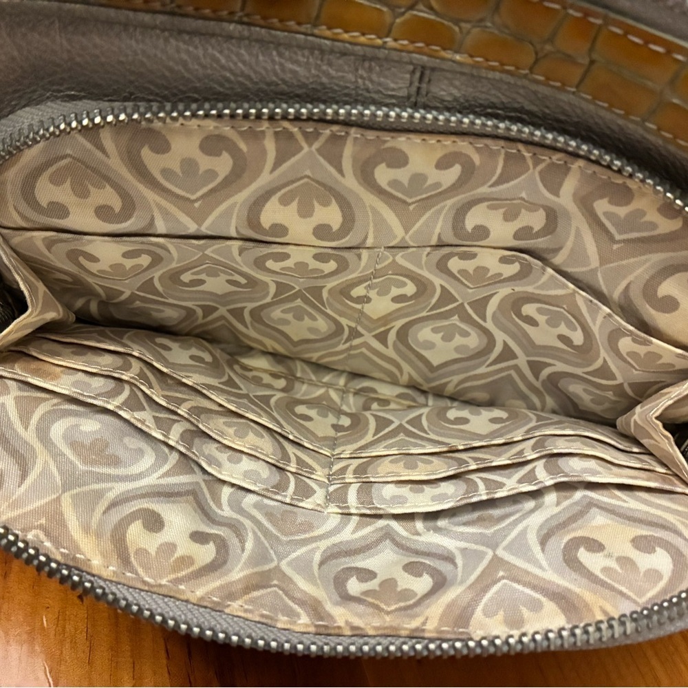 Brighton Silver and Gold Crossbody Bag Good Pre Owned Condition - Picture 9 of 13